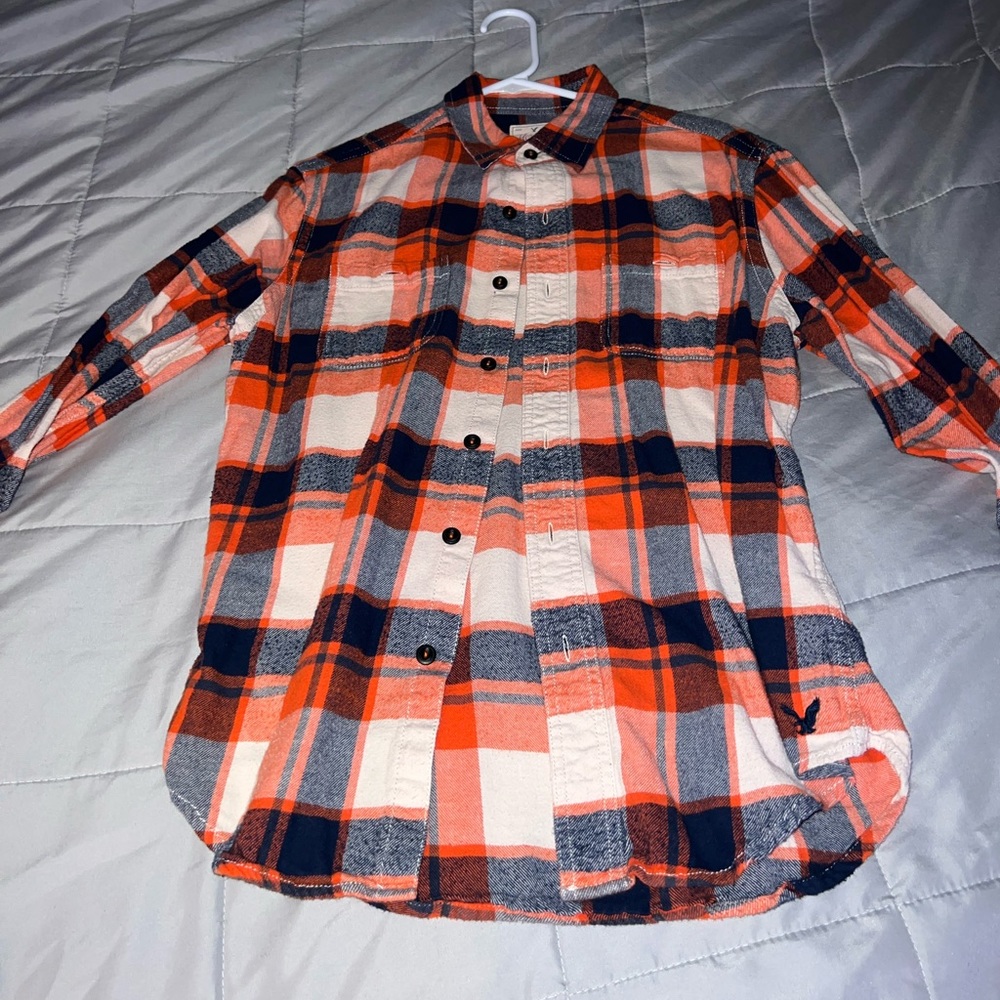Boys vintage American eagle flannel size small